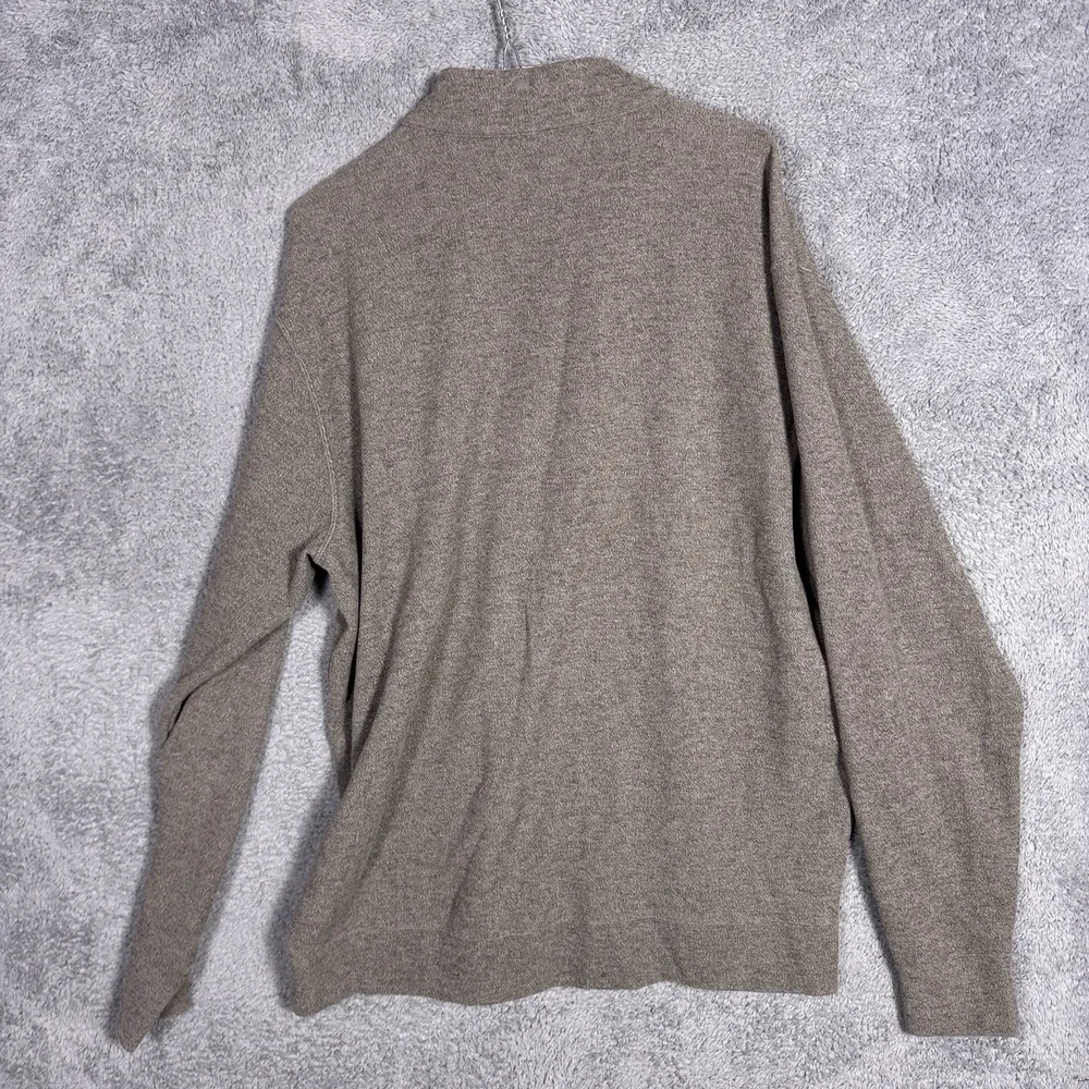 Peter Millar Sweater Mens XL Brown Crown Comfort 1/4 Zip Pullover Arnie Fleece